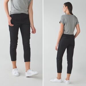 Lululemon &go City Trek Trouser Black Pants Size 8
